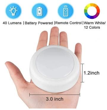 LED-spotlight 6-pack med 2 fjärrkontroller Vit 150