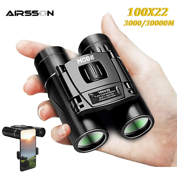 100X22 Professionell Kikare 30000M Hög Effekt HD Bärbar