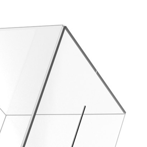12cm Spargris Akryl Transparent Dammtät Kub Pengar Boxar Förvaring Pengar Sparbössa