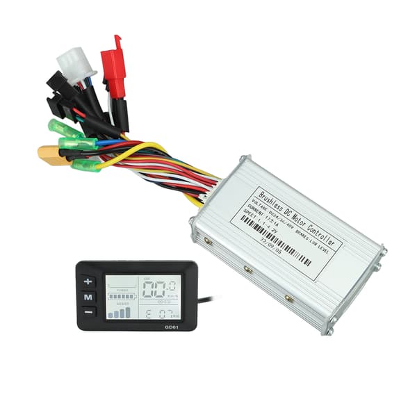 24V 36V 48V 250W?350W 17A Tre-tilstands sinusbølge-controller Motor børsteløs controller-sæt med LCD-display til elcykel-FA-