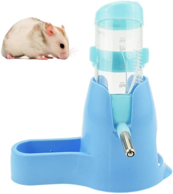 3 i 1 Hamster Hængende Kæledyrsdispenser Vandflaske med Base-FA-
