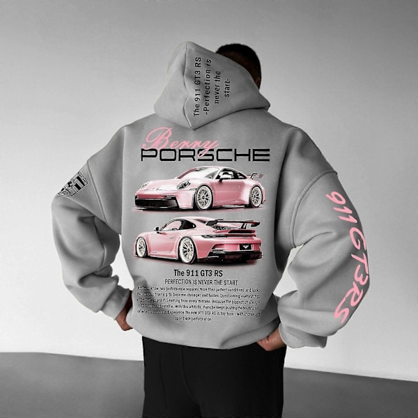 Porsche 911 Hoodie Auto Print Gensere Unisex-WELLNGS stil 5 style 5 4XL