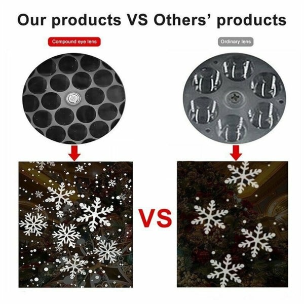 Snöflinga lampa LED Laserprojektor AU AU AU