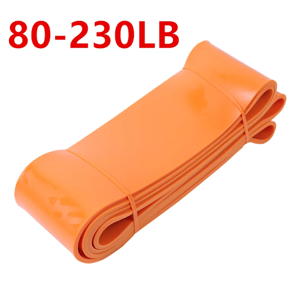 Modstandsbånd Træning Elastisk Naturlatex Træning Gummiøje Styrke Gummibånd Gym Fitness Træning Expander orange