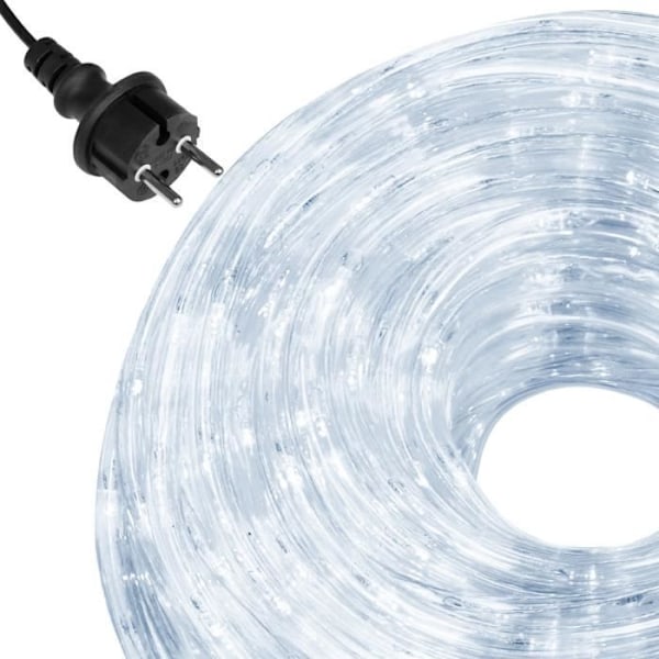 SPRINGOS® Fairy Lights 480 LED, 21,5 meter IP44 8-funktions timer – kallvit Vit kyla