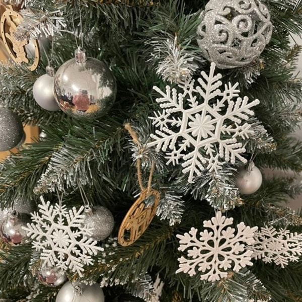 Julgranskulor Snöflingor - 12 st 81