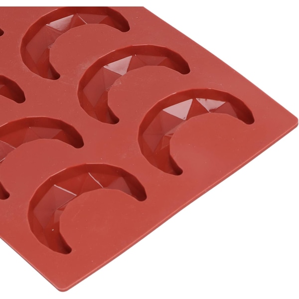 Form, 8-huls måneformet form 3-dimensionel chokoladekageform til hjemmebagning køkken