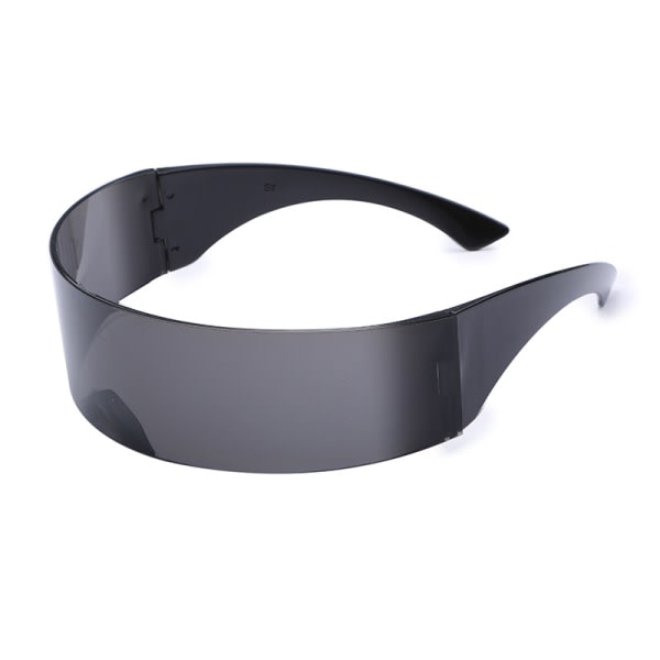 80'er Futuristiske Cyberpunk Cyclops Visor Solbriller med