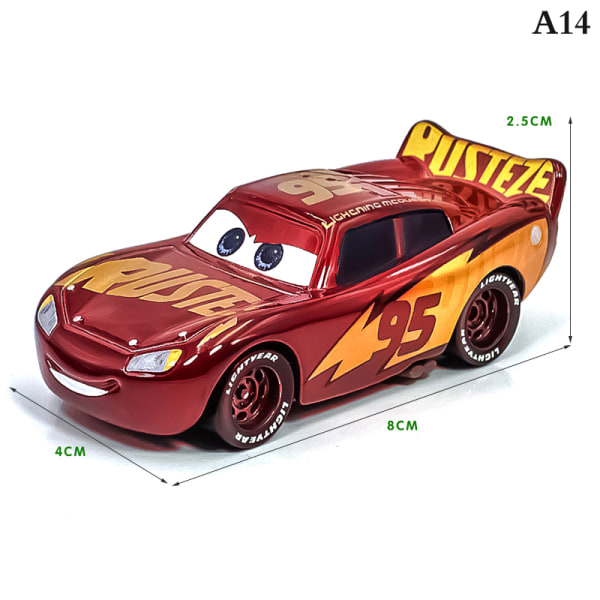 Uusi Disney Pixar Cars 3 Salama McQueen Diecast Metalli A14