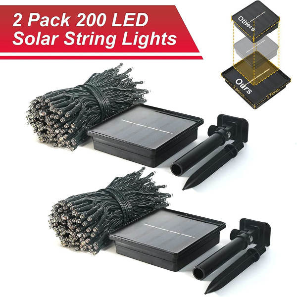 200 LED punainen aurinko Halloween-valot, 75,5 jalkaa punainen jouluvalot Ou