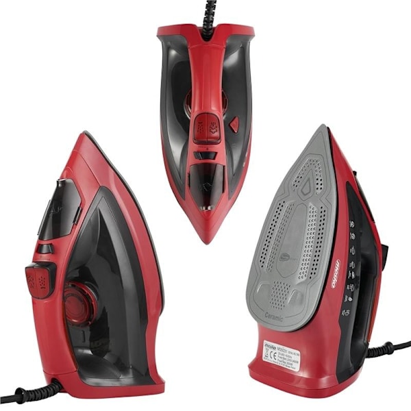 Mesko Silitysrauta 3000W, Musta/Punainen 1400