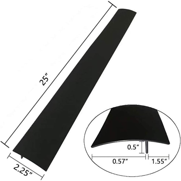 Køkkensilikon Spisgapsskydd - Varmebestandig Silikon Gap Stopper Køkken Spis Bænkskiva Gap Covers, Støv- og Vandafvisende - 2 Pak