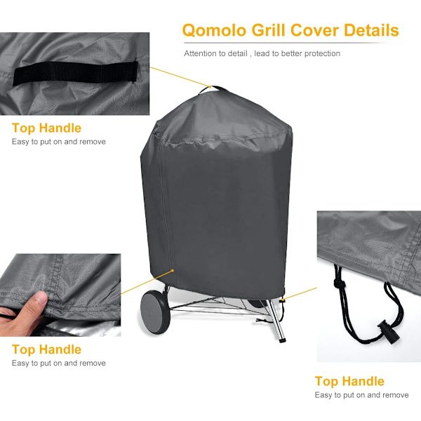 Grillin suojus, 210D Oxford vedenpitävä grillin suojus, vesi ja UV-säteily