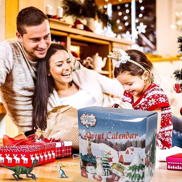 Julkalender 2025 Dinosaurieleksaker Barn 24 Dagar Pojke 3-9 År-FA-