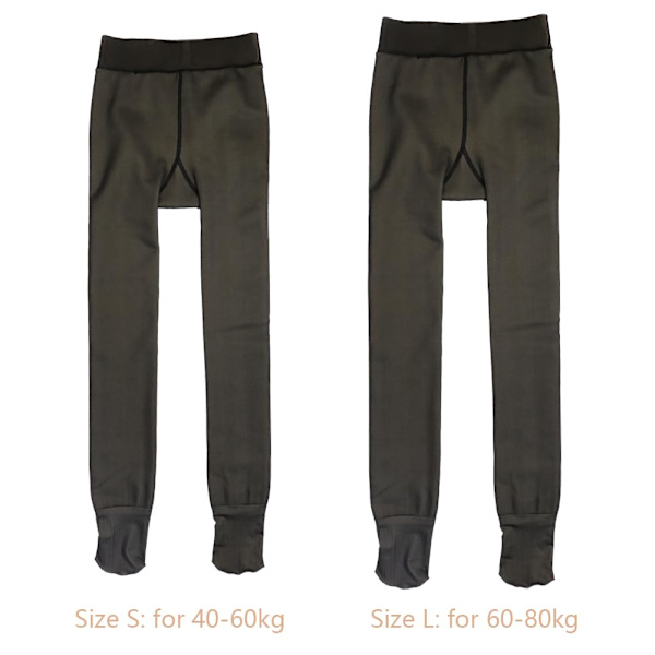 Dam Termiska Fleecefodrade Tights Falsk Genomskinlig Hudfärg för Vinter Varma Tjocka Strumpbyxor Leggings med Fleecefoder 200 Gr(S-M) Svart Black M