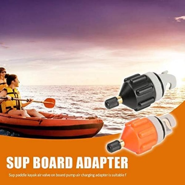 2 stk SUP pumpe adapter Luftpumpe konverter Paddelbræt pumpe Oppustelig