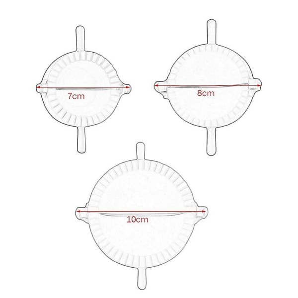 3 st Formar för Pierogi, Ravioli, Empanada - Degpress