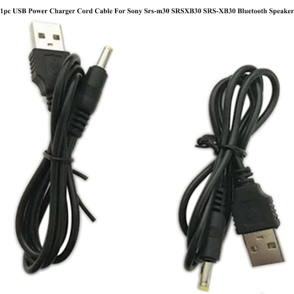 USB-latauskaapeli Sony Srs-m30 SRSXB30 SRS-XB30 -laitteelle