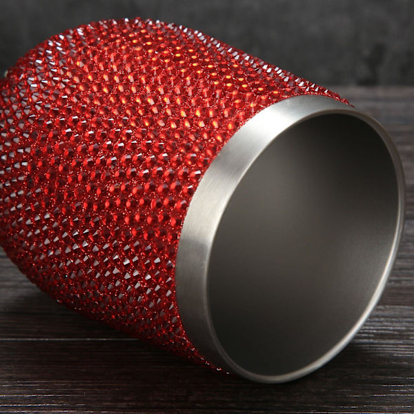 Rostfritt stål kreativt diamantvattenglas typ 1