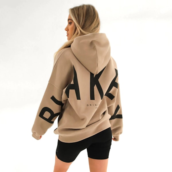 Blakely Hoodies Dam Hoodie Långärmad Pullover Jumper Casual Toppar Khaki Khaki Khaki S