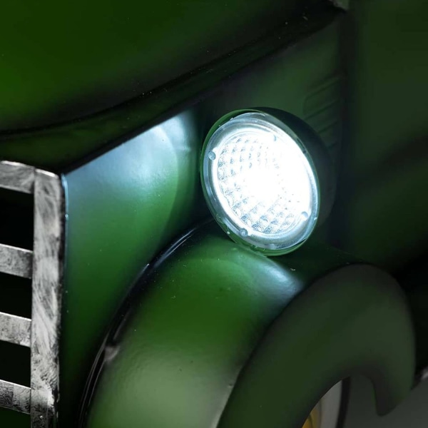 Retro-stil solcellsdriven pickup-lastbil, vintage metall lastbilskruka