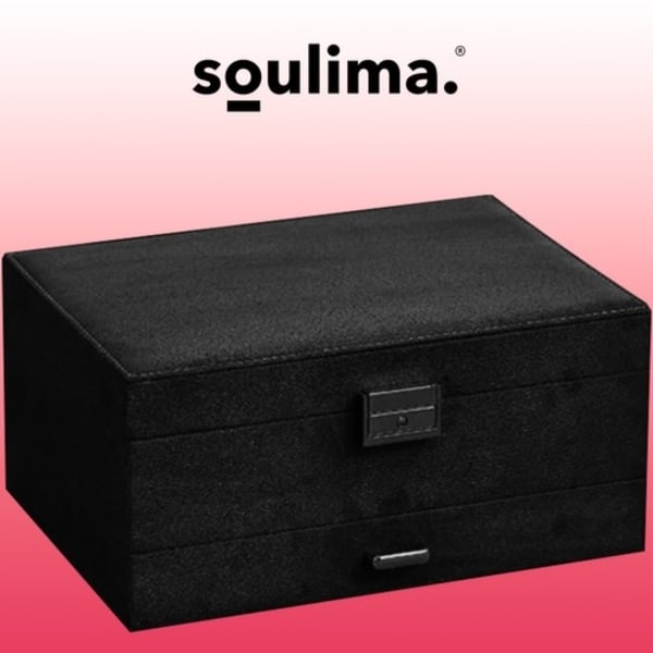 Smykkeboks - Oppbevaringsboks for Smykker 1200 black