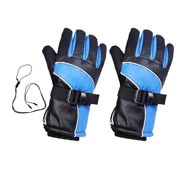 Elektriska USB-uppvärmda handskar Handvärmare Laddningsbara Y Blue
