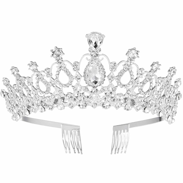 Krone Kam Rhinestone Krone til Brud til Pige Kvinder Dekoration