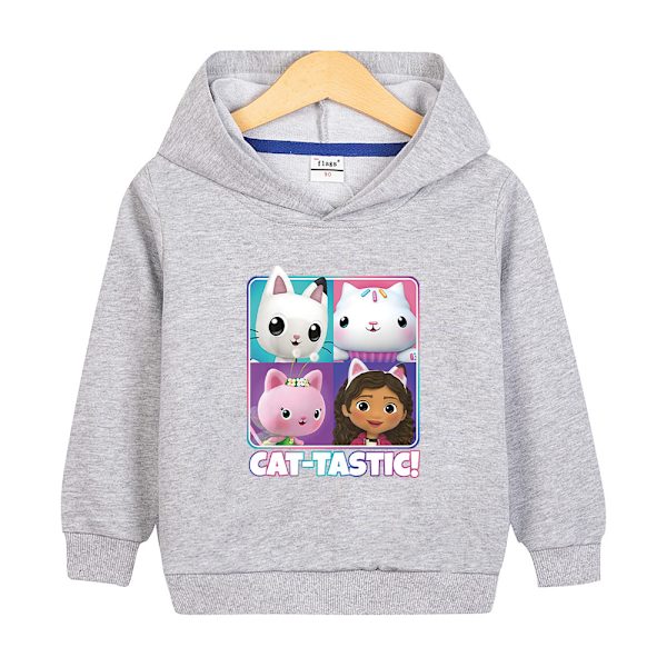 Hoodies Gabby's Dollhouse Pullover Takki Kappa Lahja Harmaa 110cm Grey