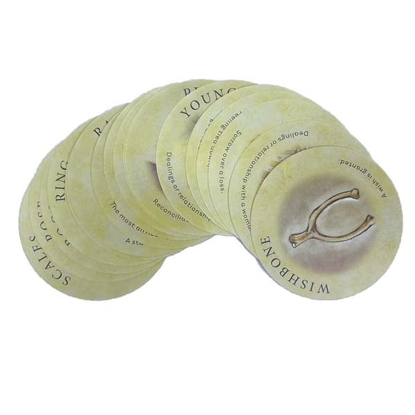 Tea Leaf Fortune Card Tarot Oracle Card Familiespill Multicolor-FA9- Multicolor one size
