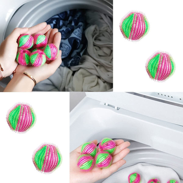 Mini tvättbollar, 24-pack husdjurshårborttagning tvättmaskin