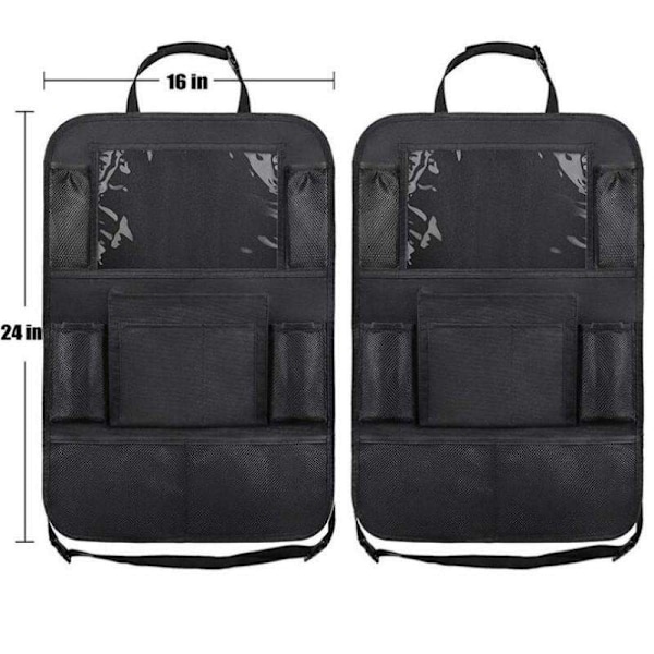 2-pack Förvaring till Baksätet - Universal iPad-hållare för Bil black 485