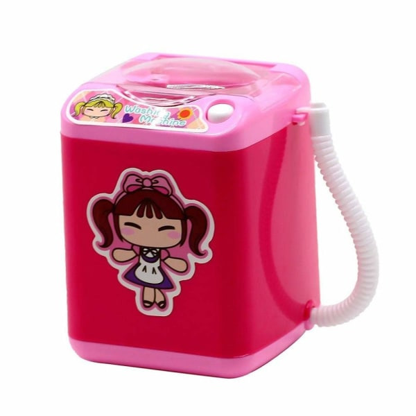 Mini tvättmaskin för sminkborstar - Rosa