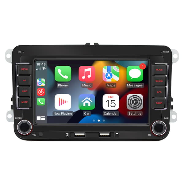 Bilstereo med 7-tums Android Apple Carplay GPS för Volkswagen Golf MK5 Polo Passat Jetta-FA-