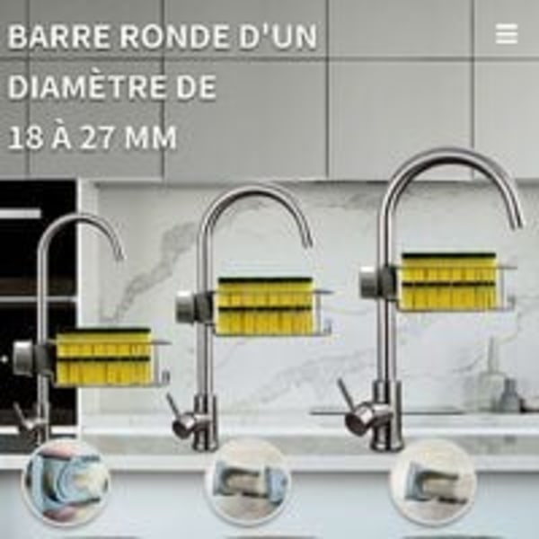 2 stk. brusehylde uden boring - brusehylde til shampoo - brusehylde til sæbe - brusehylde til opbevaring i badeværelset