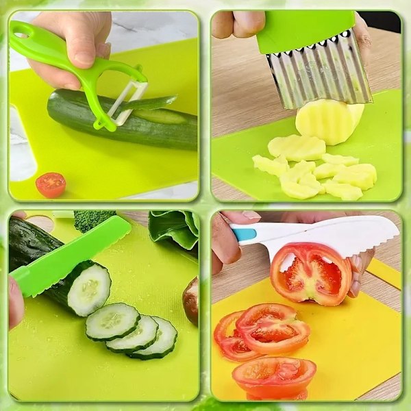 Knivsett for Barn 6-deler - Barnevennlige Kniver multicolor 260