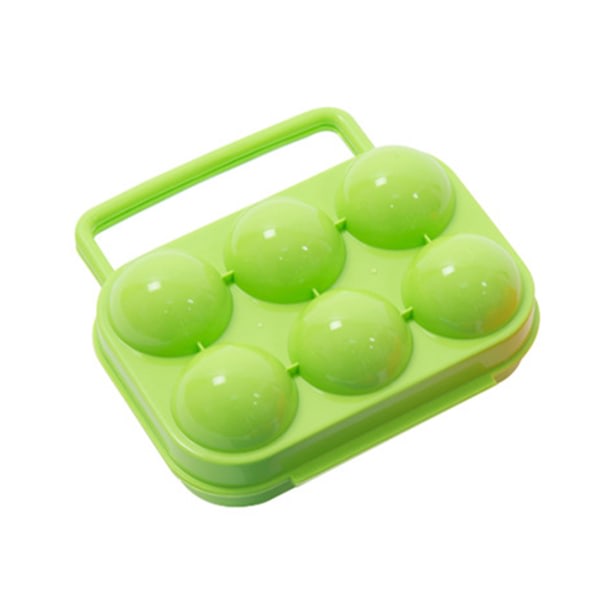 Rutnät Äggförvaringslåda Bärbar plast Ägghållare Behållare Organizer för utomhusresor Camping Picknick Ägg för case 4