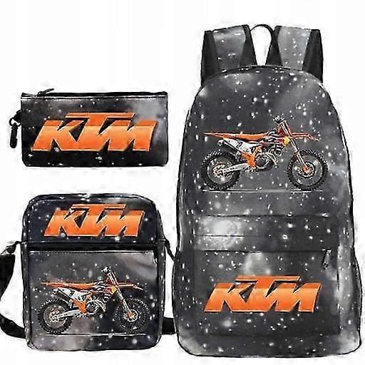 Ktm Cross Skolset Ryggsäck Väska Pennfodral-FA-