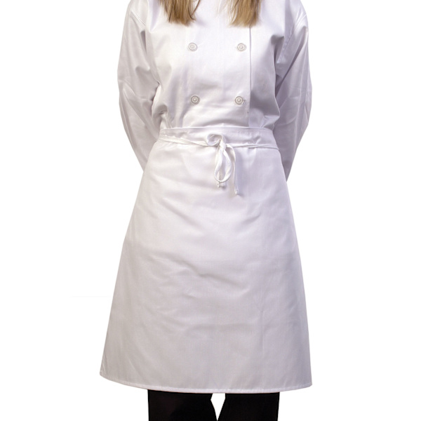 BonChef 24 tuuman vyötäröesiliina, yksi koko, valkoinen Whit-FA6- White One Size