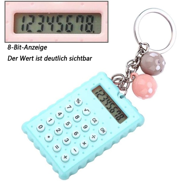 Mini bärbar miniräknare PVC 8-siffrig elektronisk miniräknare