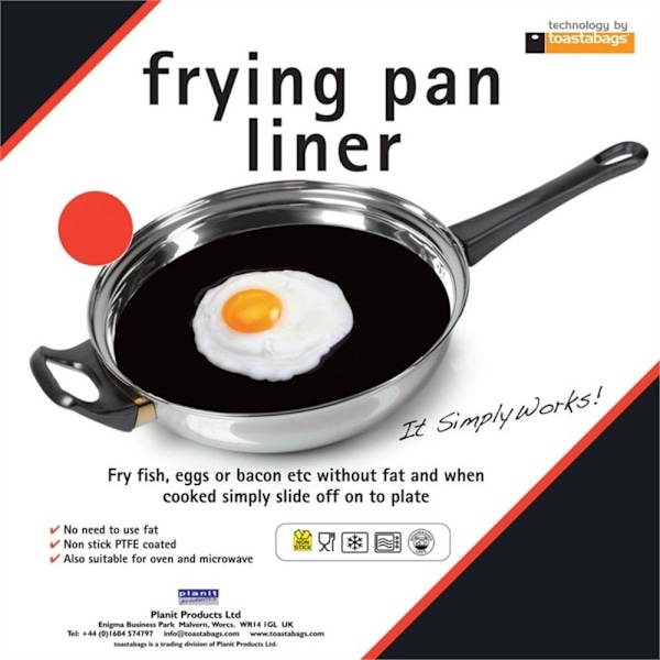 Planit Stekpanne Liner 24cm Sort 24cm Black