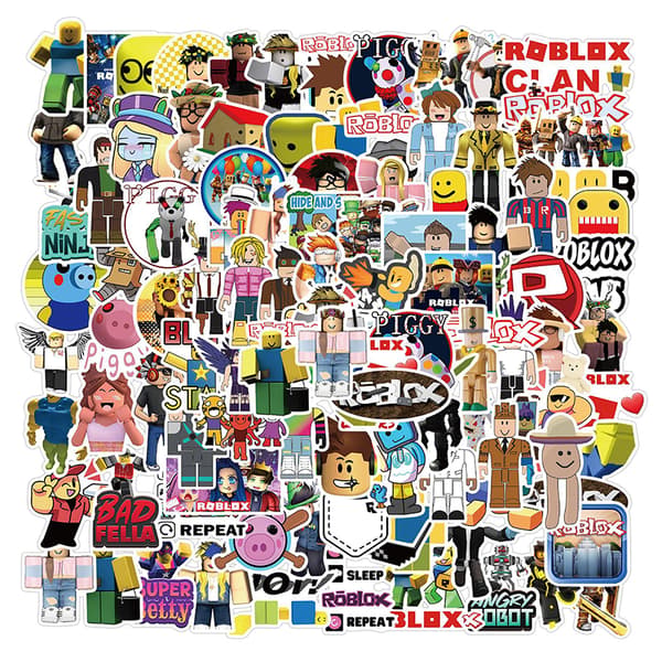 100 stk./sæt Roblox Spil Anime Figur Bagage Kop Notesbog Vandtæt-FA-