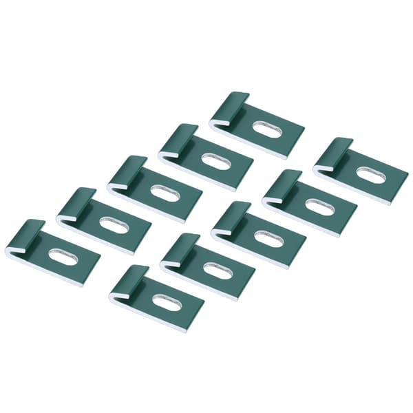 10 st Basklämmor Krokfästen Fäster Aluminium Växthus Fixtur Set Grön-FA-