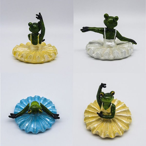 Hartsi flytende frosk ornament dyrestatue frosk C