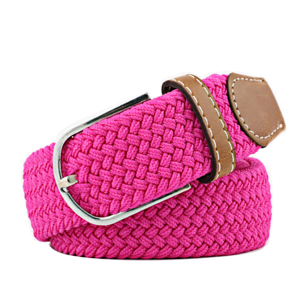 Canvasbälte i 26 färger, storlek W26 - W36, skärp till kläder - 16 Cer rosa one size pink