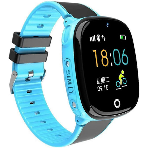 Hw11 Talkable Vandtæt Smartwatch til Børn med GPS-Sporing (Blå)