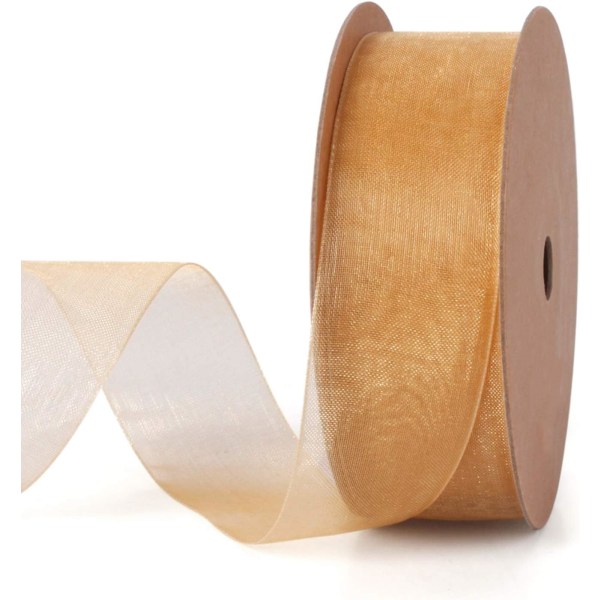 1 Inch Sheer Organza Ribbon-25 Yards for Gift Wrapping, Bouquet