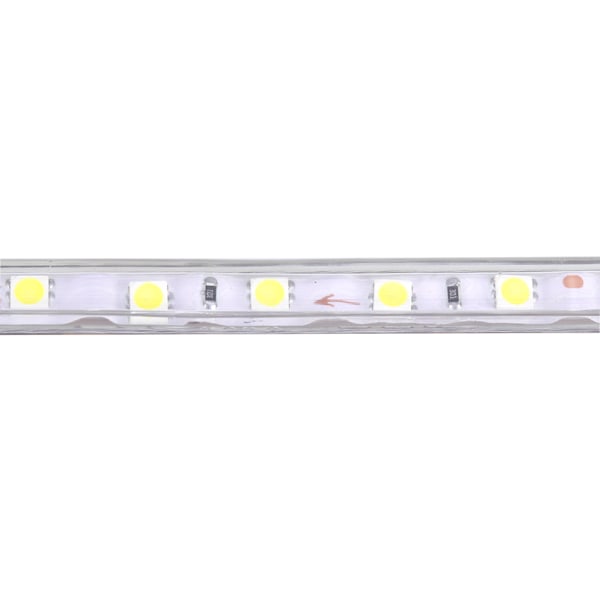 Vattentät SMD 5050 LED-remsa 220V 60 lysdioder/m Flexibel bandrepbelysning 1 meter Vit 0.2