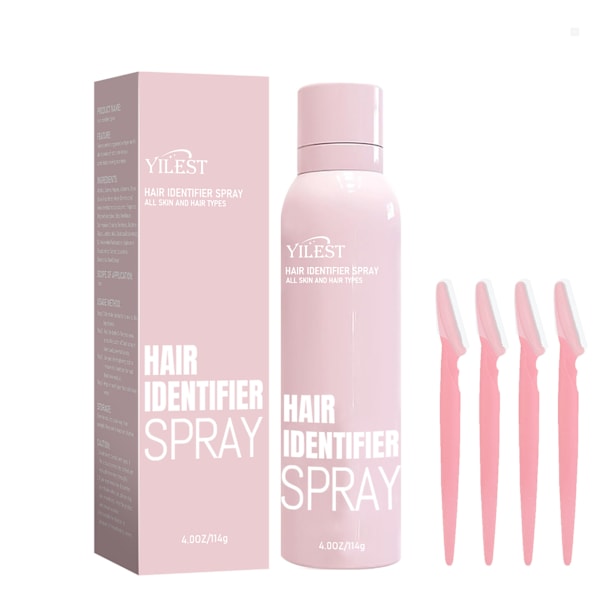 Hårvisande spray för rakning, hårvisande spray för dermaplaning, dermaplaning ansiktsspray för att ta bort oönskat hår Band knife