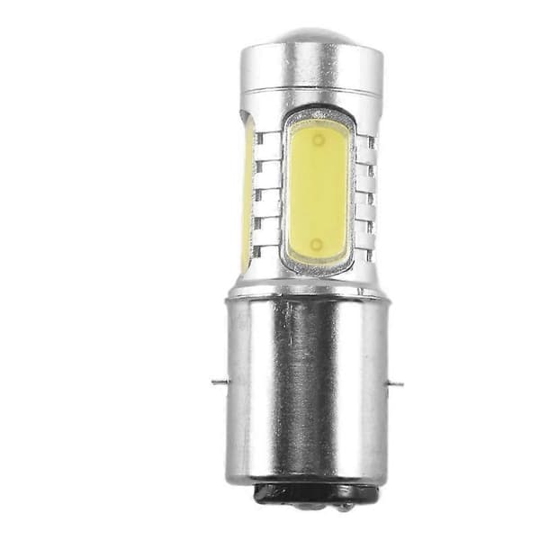 12V BA20D H6 4 COB LED White Bulb for Motorcycle Moped ATV Headlight-FA-